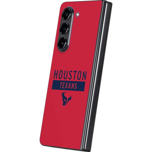 NFL Houston Texans Red Performance Series Galaxy Z Fold5 5G Skin